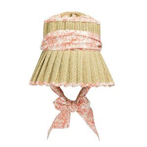 RARE - NATURAL GRASS CORAL ISLAND NIKKI BEACH HAT BY LORNA MURRAY - KATHY HILTON